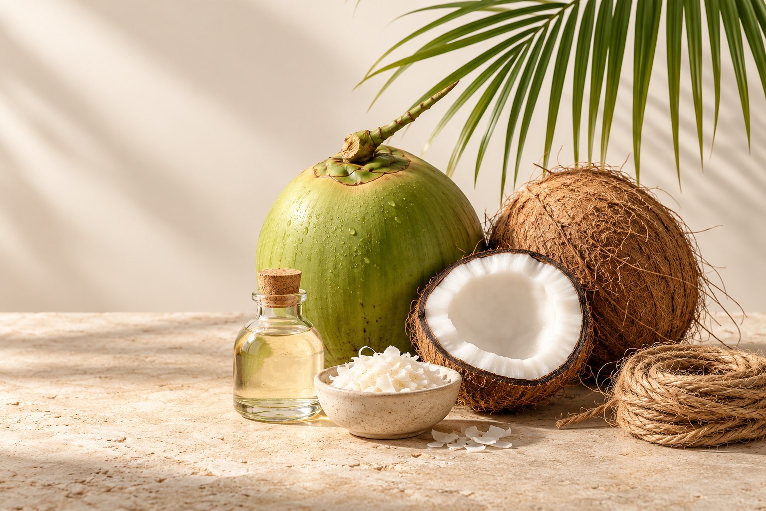 Fresh coconuts, coconut oil, flakes and coir — the many possibilities of coconut